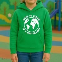Keep It Clean It's Not Uranus Kids Hoodie thumb 3