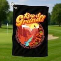 Keep It Grand! Great Canyon National Park Golf Towel thumb 1