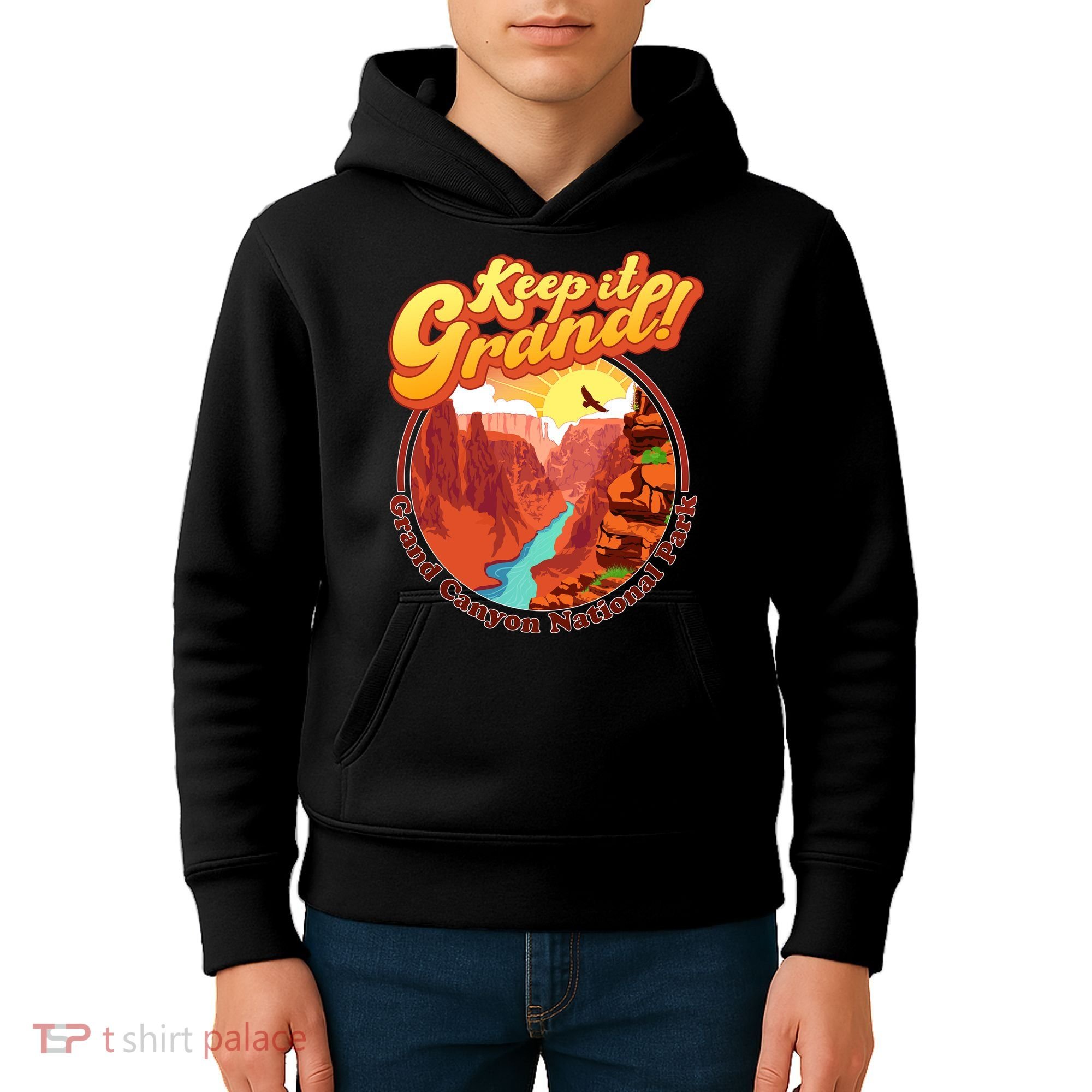 Keep It Grand! Great Canyon National Park Kids Hoodie