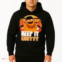 Keep It Gritty Retro Hockey Mascot Hoodie thumb 2