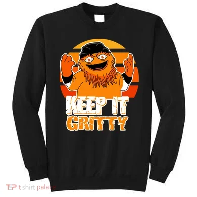 Keep It Gritty Retro Hockey Mascot Sweatshirt