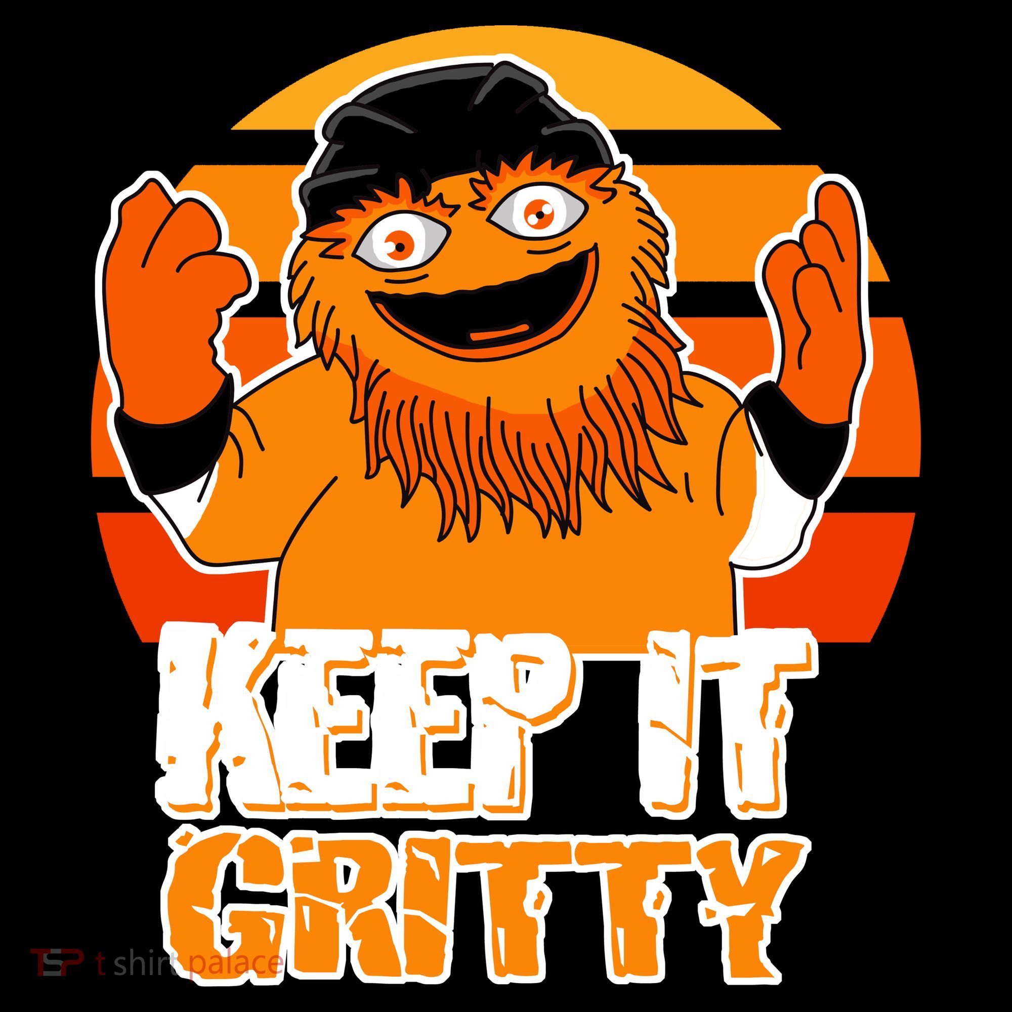 Keep It Gritty Retro Hockey Mascot T-Shirt