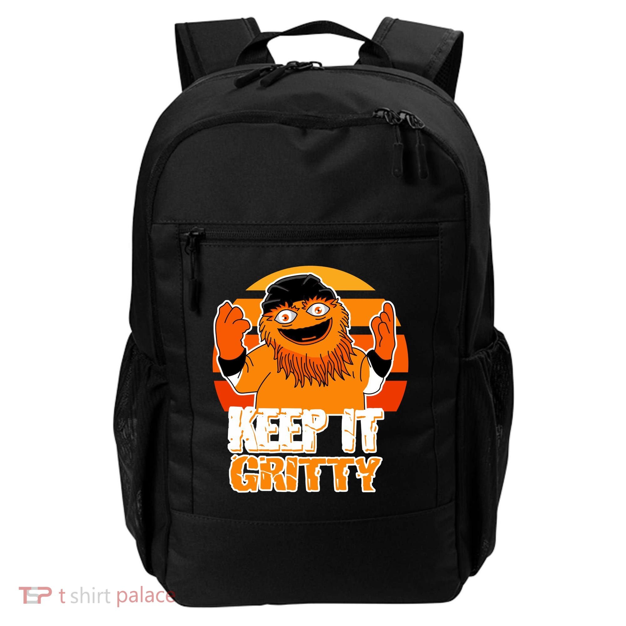 Keep It Gritty Retro Hockey Mascot Backpack
