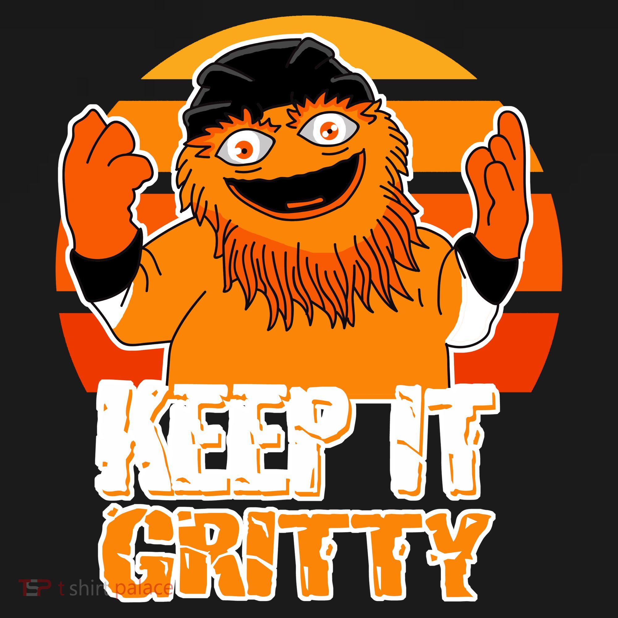 Keep It Gritty Retro Hockey Mascot Pajama Set