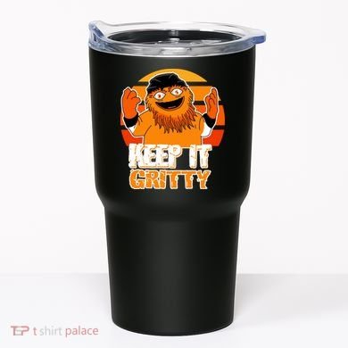 Keep It Gritty Retro Hockey Mascot Tumbler