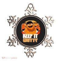 Keep It Gritty Retro Hockey Mascot Ornament thumb 0