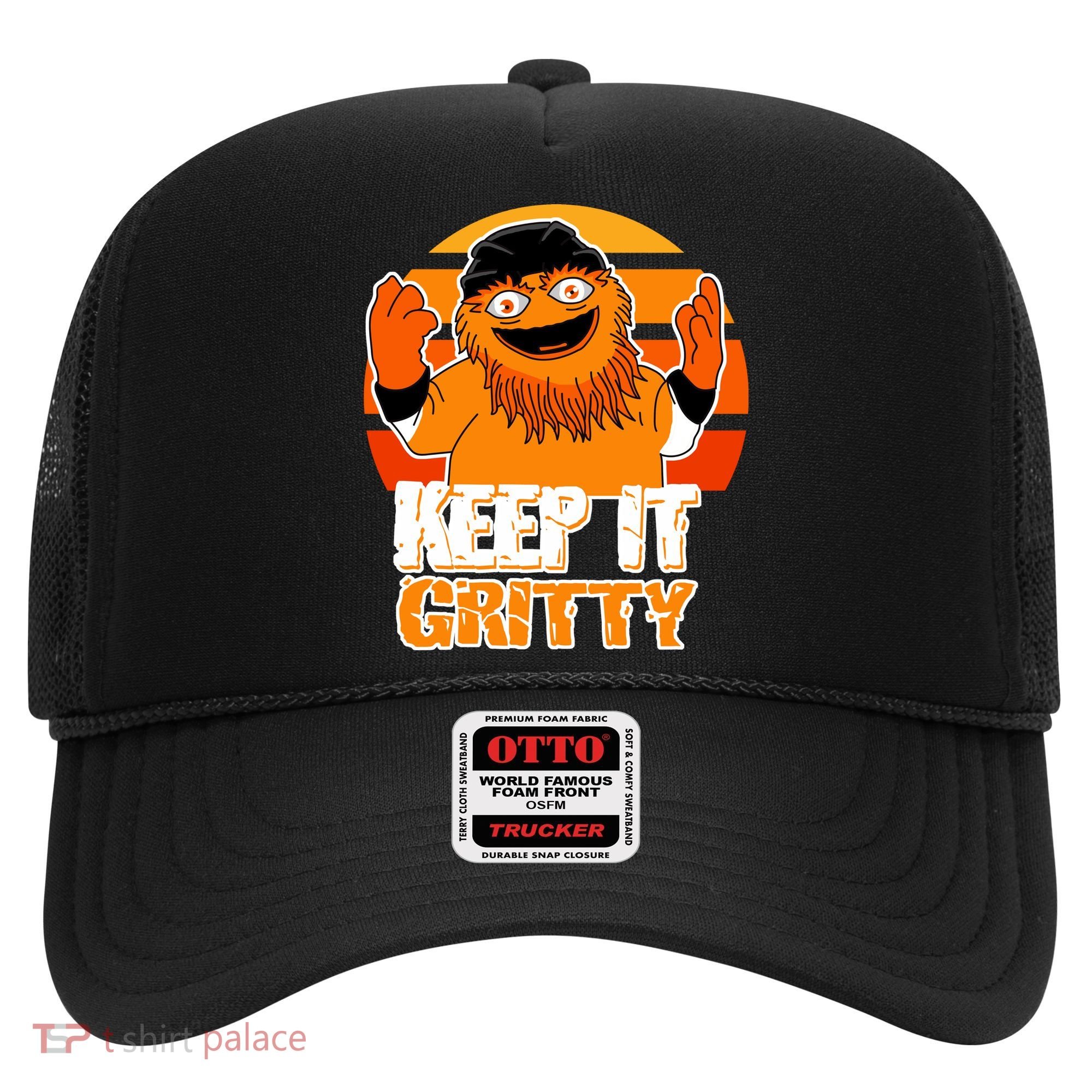 Keep It Gritty Retro Hockey Mascot Hat