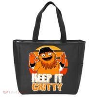 Keep It Gritty Retro Hockey Mascot Tote Bag thumb 0