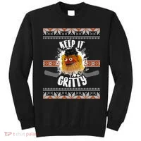 Keep It Gritty Ugly Christmas Sweater Sweatshirt thumb 0
