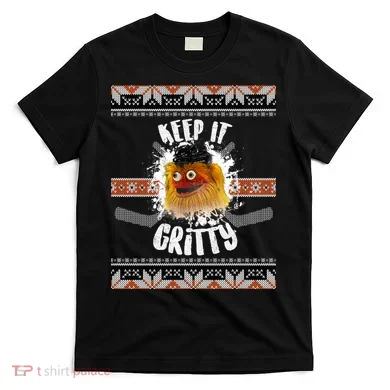 Keep It Gritty Ugly Christmas Sweater T-Shirt