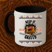 Keep It Gritty Ugly Christmas Sweater Coffee Mug thumb 2