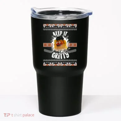 Keep It Gritty Ugly Christmas Sweater Tumbler