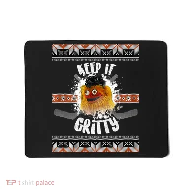Keep It Gritty Ugly Christmas Sweater Mousepad