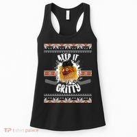 Keep It Gritty Ugly Christmas Sweater Women's Tank Top thumb 0