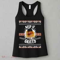 Keep It Gritty Ugly Christmas Sweater Women's Tank Top thumb 3
