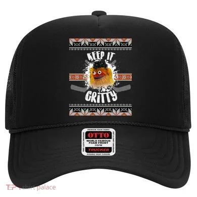 Keep It Gritty Ugly Christmas Sweater Hat