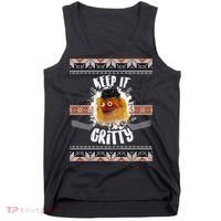 Keep It Gritty Ugly Christmas Sweater Tank Top thumb 0