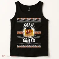 Keep It Gritty Ugly Christmas Sweater Tank Top thumb 2