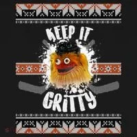 Keep It Gritty Ugly Christmas Sweater Tank Top thumb 6