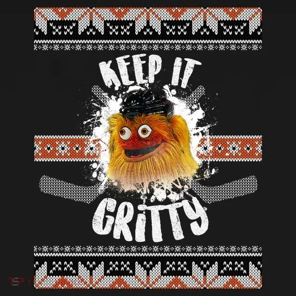 Keep It Gritty Ugly Christmas Sweater Tank Top