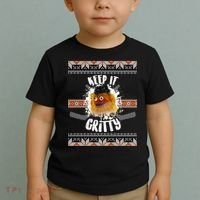 Keep It Gritty Ugly Christmas Sweater Toddler T-Shirt thumb 2