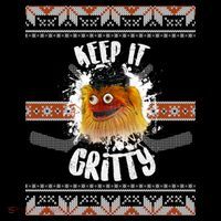 Keep It Gritty Ugly Christmas Sweater Visor thumb 3