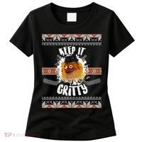Keep It Gritty Ugly Christmas Sweater Women's T-Shirt thumb 0