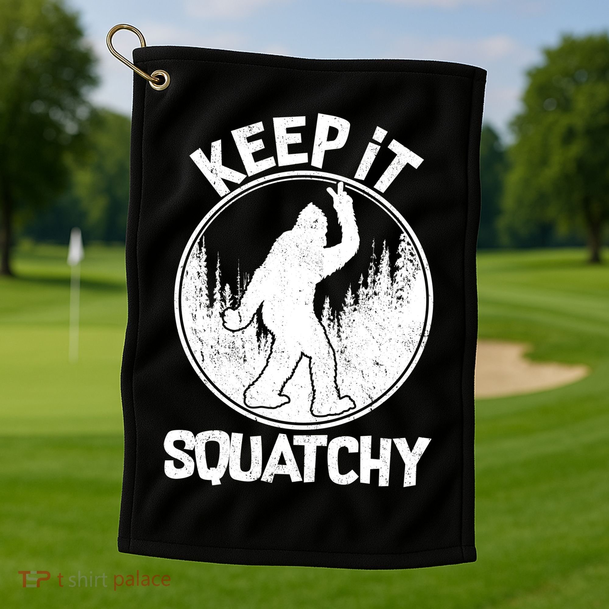 Keep It Squatchy  Golf Towel