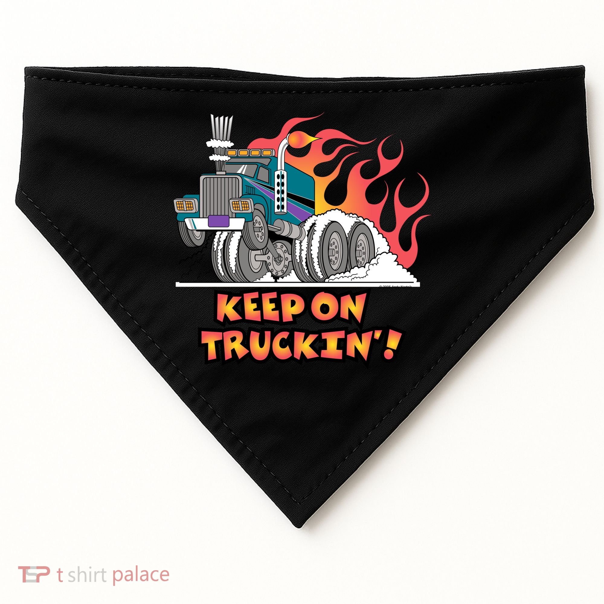 Keep on Truckin' USA-Made Doggie Bandana