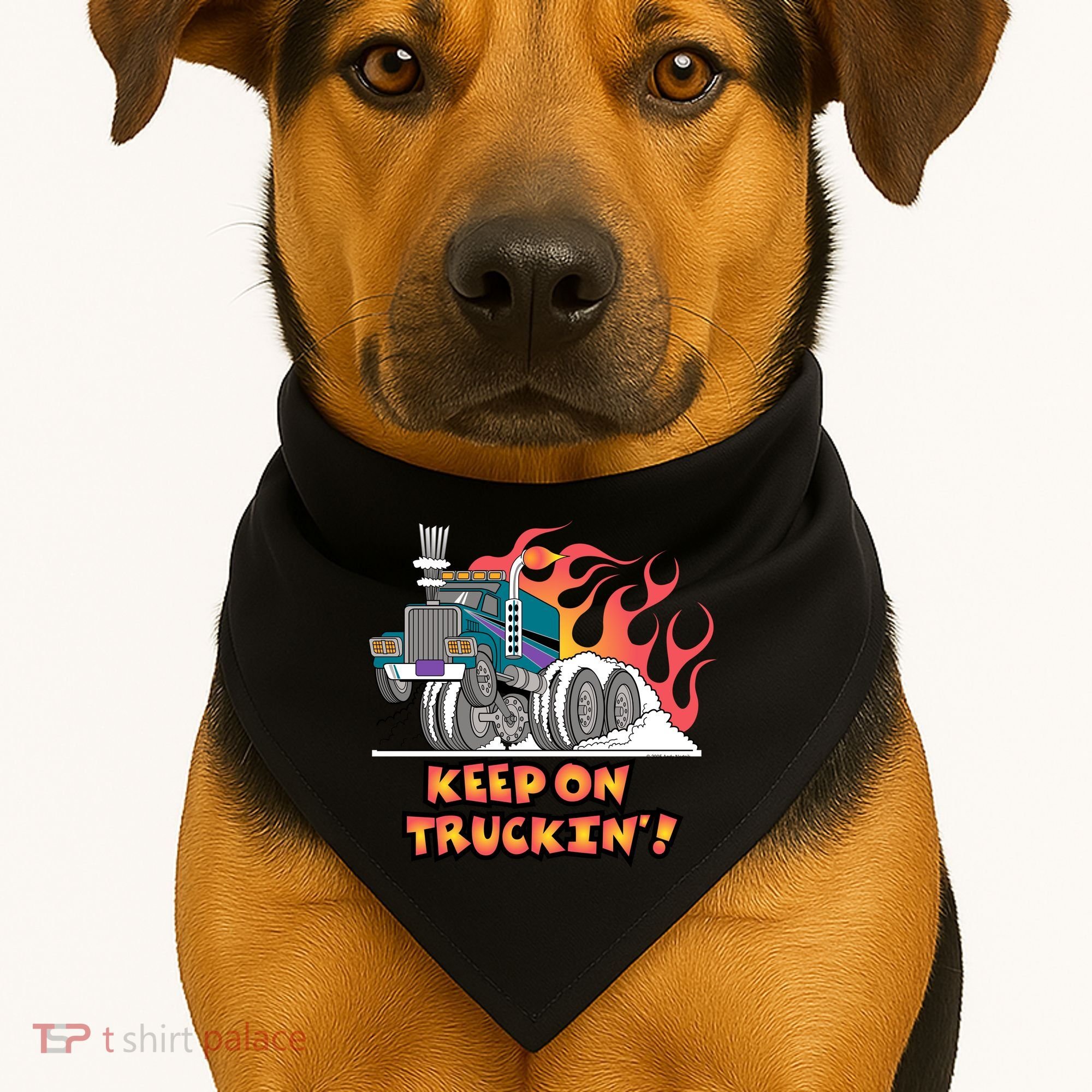 Keep on Truckin' USA-Made Doggie Bandana