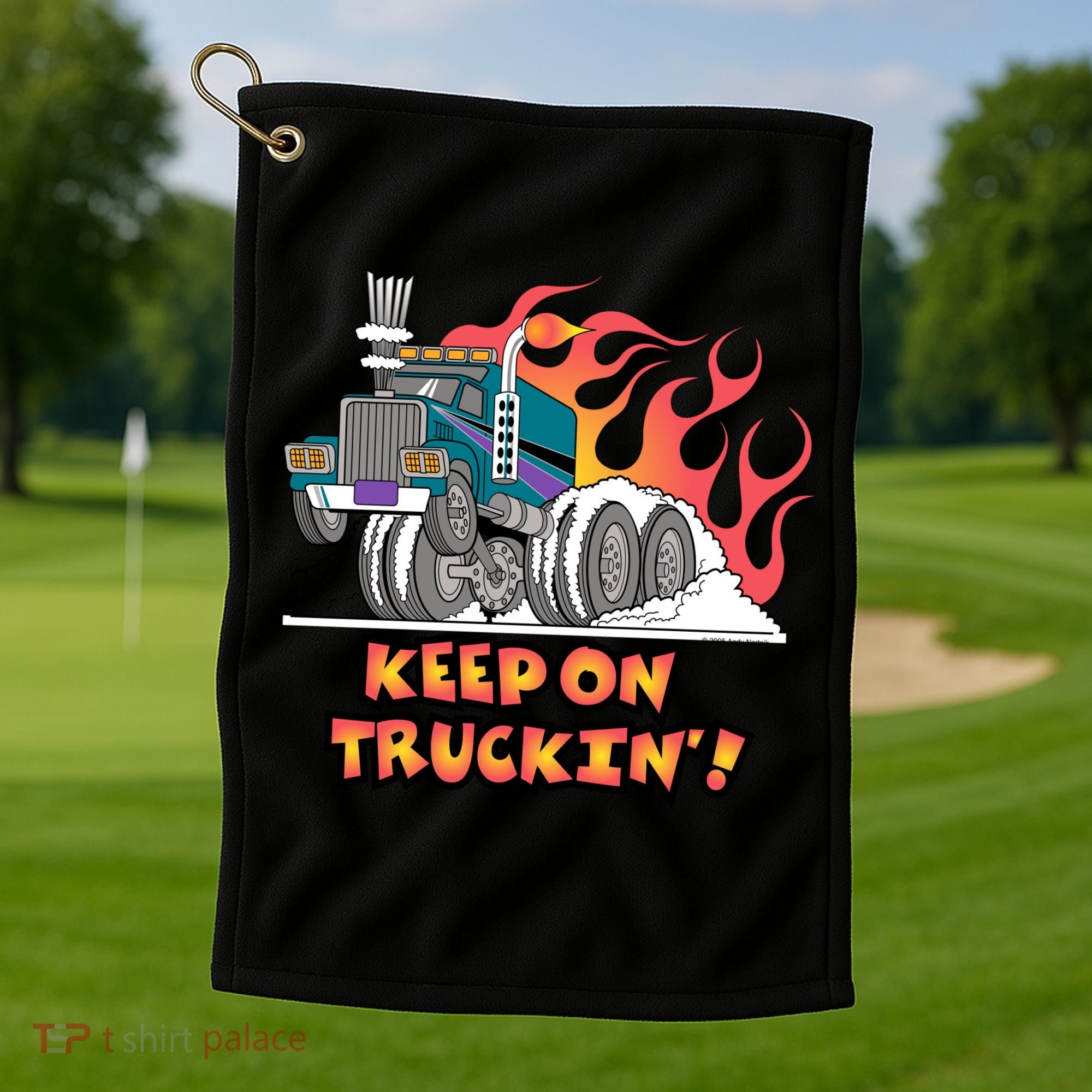 Keep on Truckin' Golf Towel