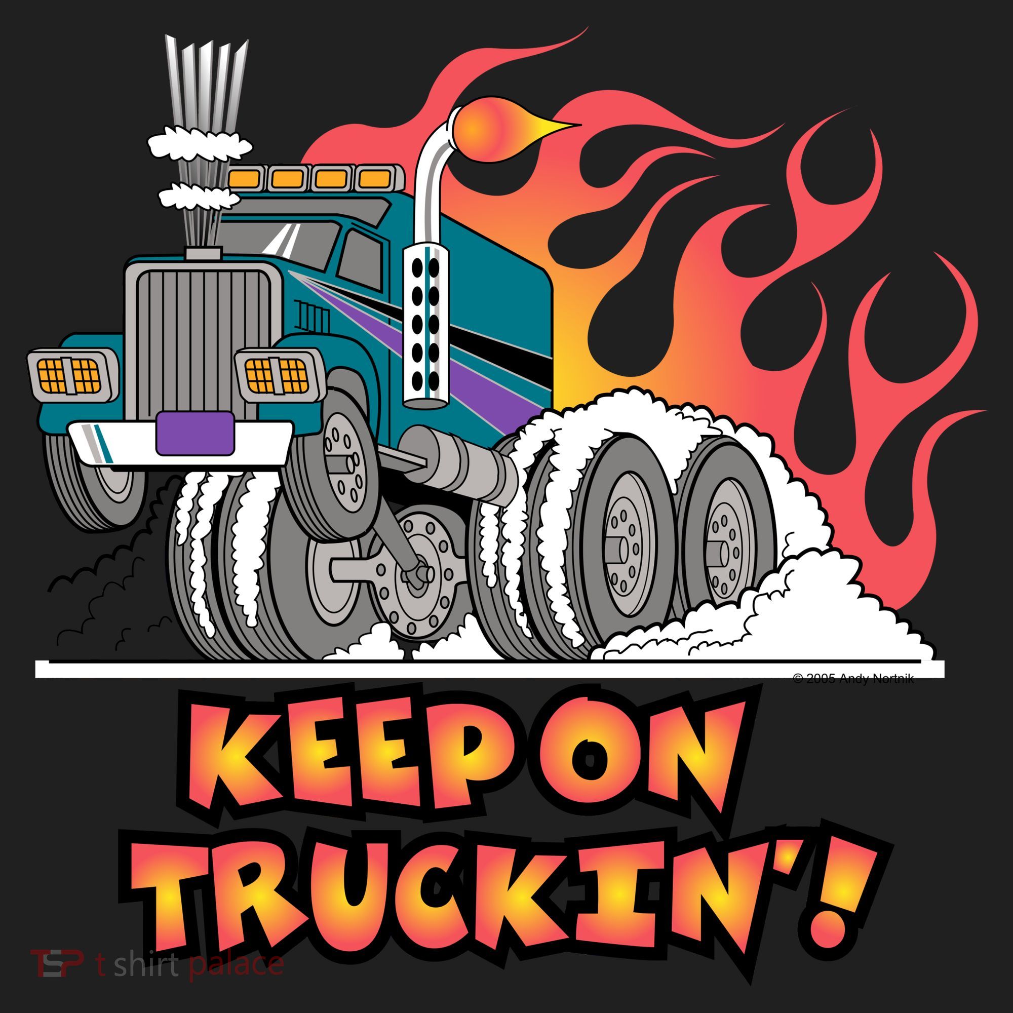 Keep on Truckin' Golf Towel