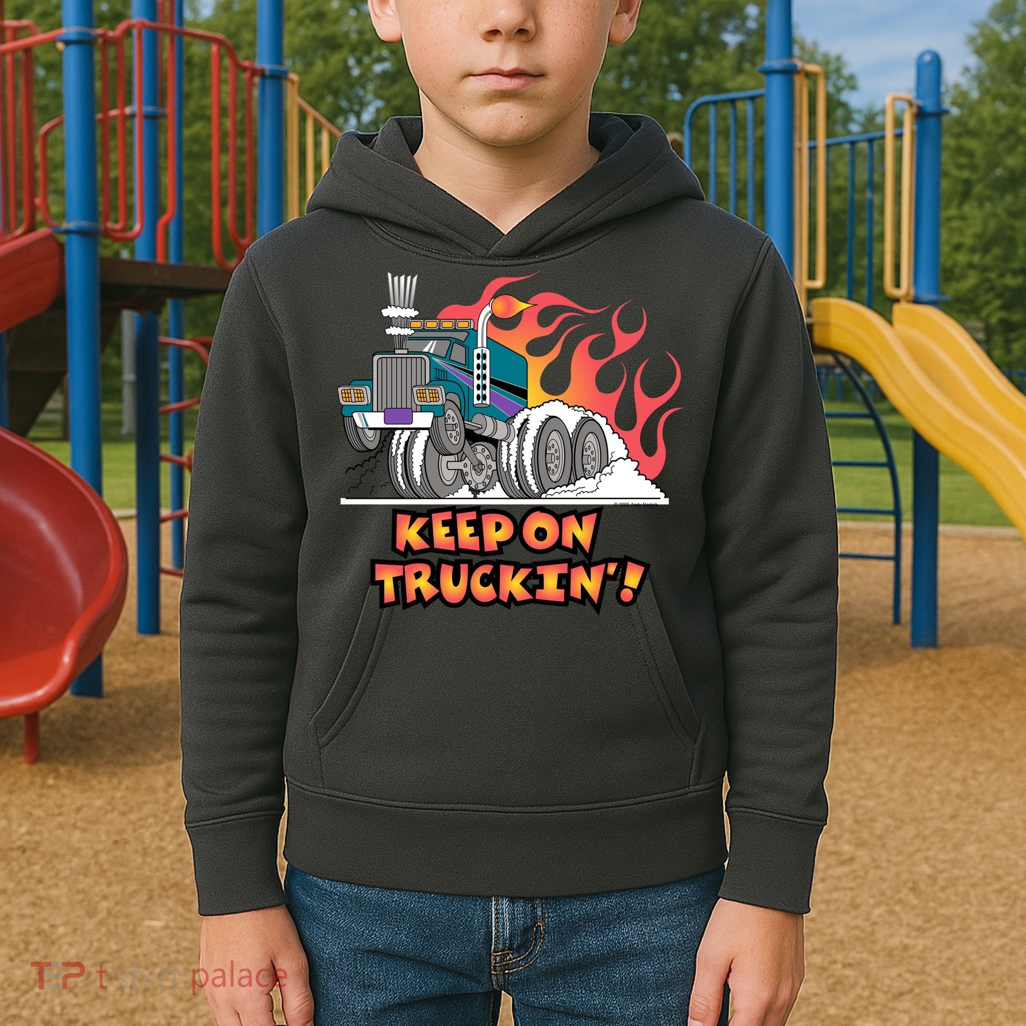 Keep on Truckin' Kids Hoodie
