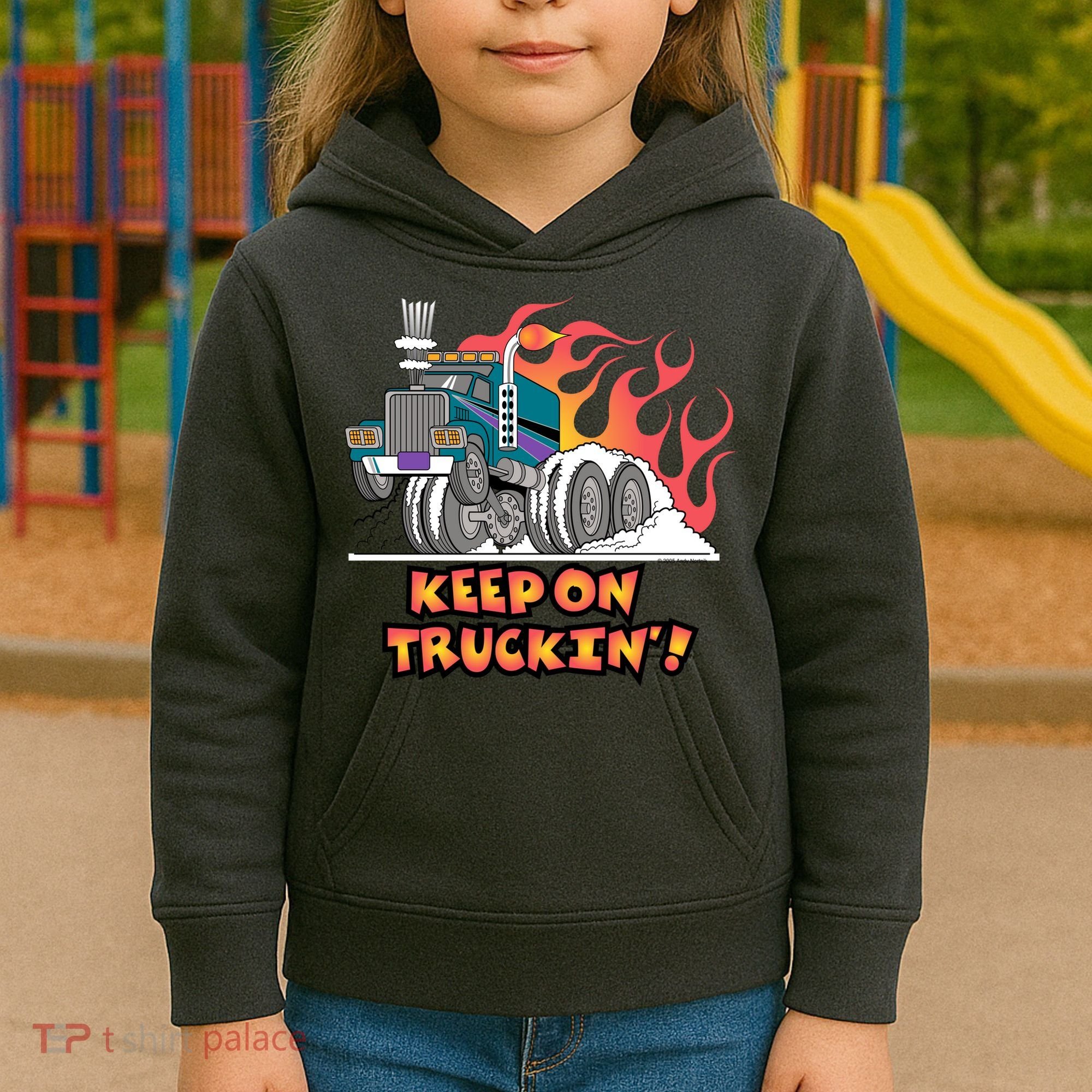Keep on Truckin' Kids Hoodie