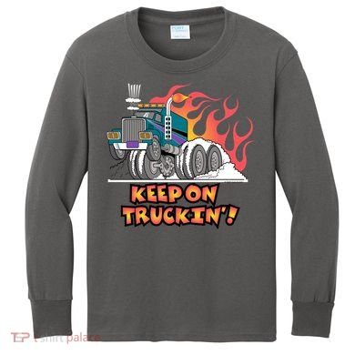 Keep on Truckin' Kids Long Sleeve Shirt