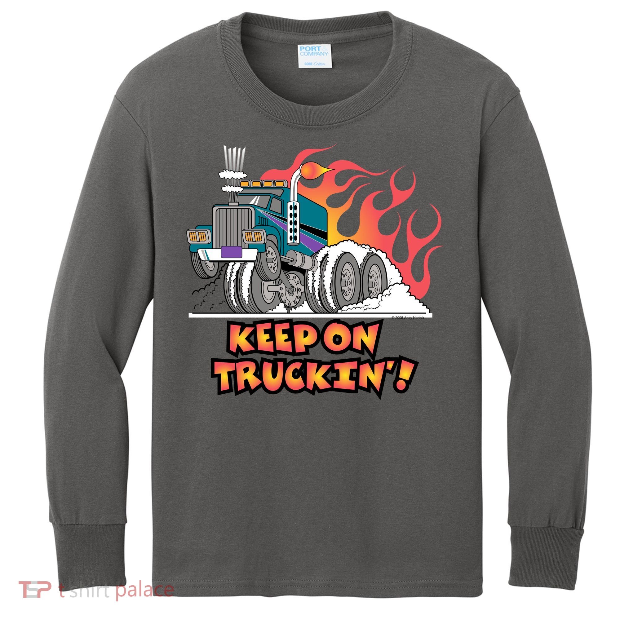 Keep on Truckin' Kids Long Sleeve Shirt