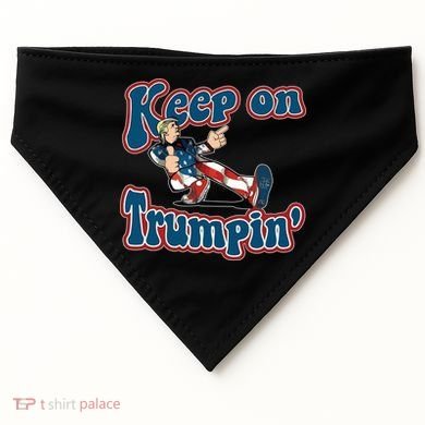 Keep On Trumpin' Pro Trump USA-Made Doggie Bandana