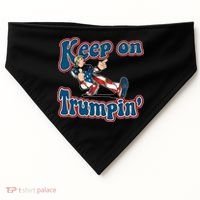 Keep On Trumpin' Pro Trump USA-Made Doggie Bandana thumb 0