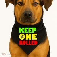 Keep One Rolled USA-Made Doggie Bandana thumb 1