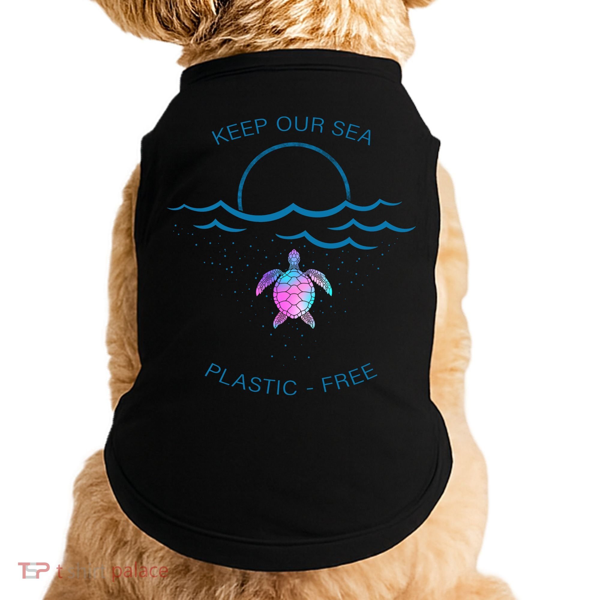 Keep Our Sea Plastic Free Doggie Tank
