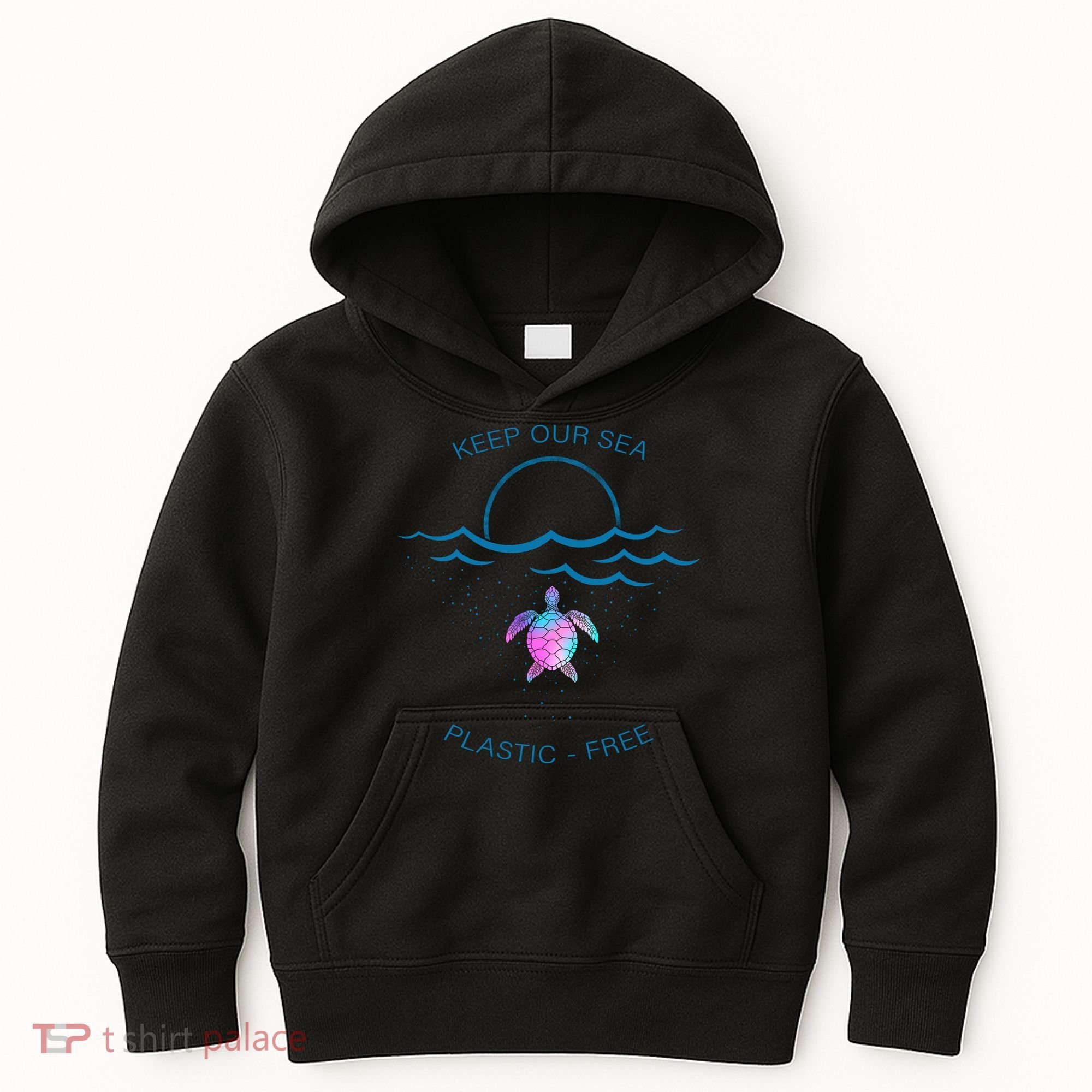 Keep Our Sea Plastic Free Kids Hoodie