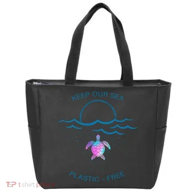 Keep Our Sea Plastic Free Tote Bag