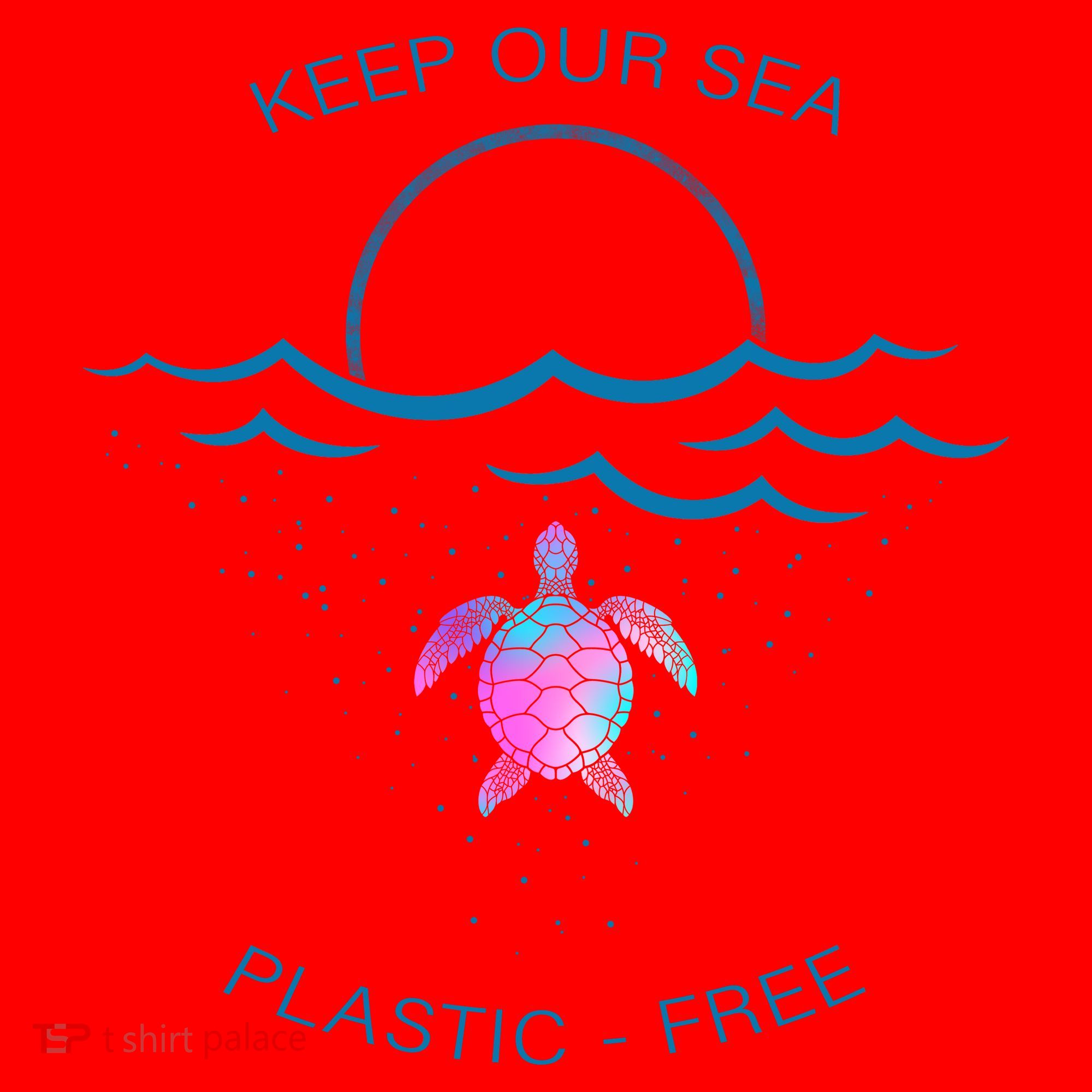 Keep Our Sea Plastic Free Santa Hat