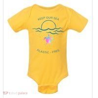 Keep Our Sea Plastic Free Baby Bodysuit thumb 0
