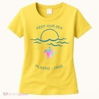 Keep Our Sea Plastic Free Women's T-Shirt thumb 0