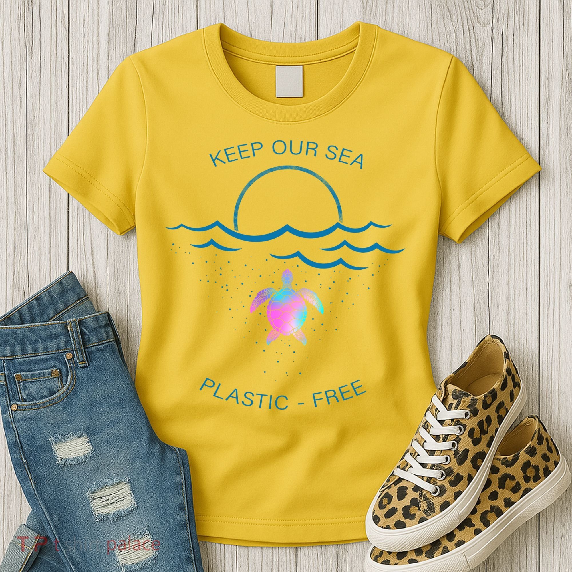 Keep Our Sea Plastic Free Women's T-Shirt