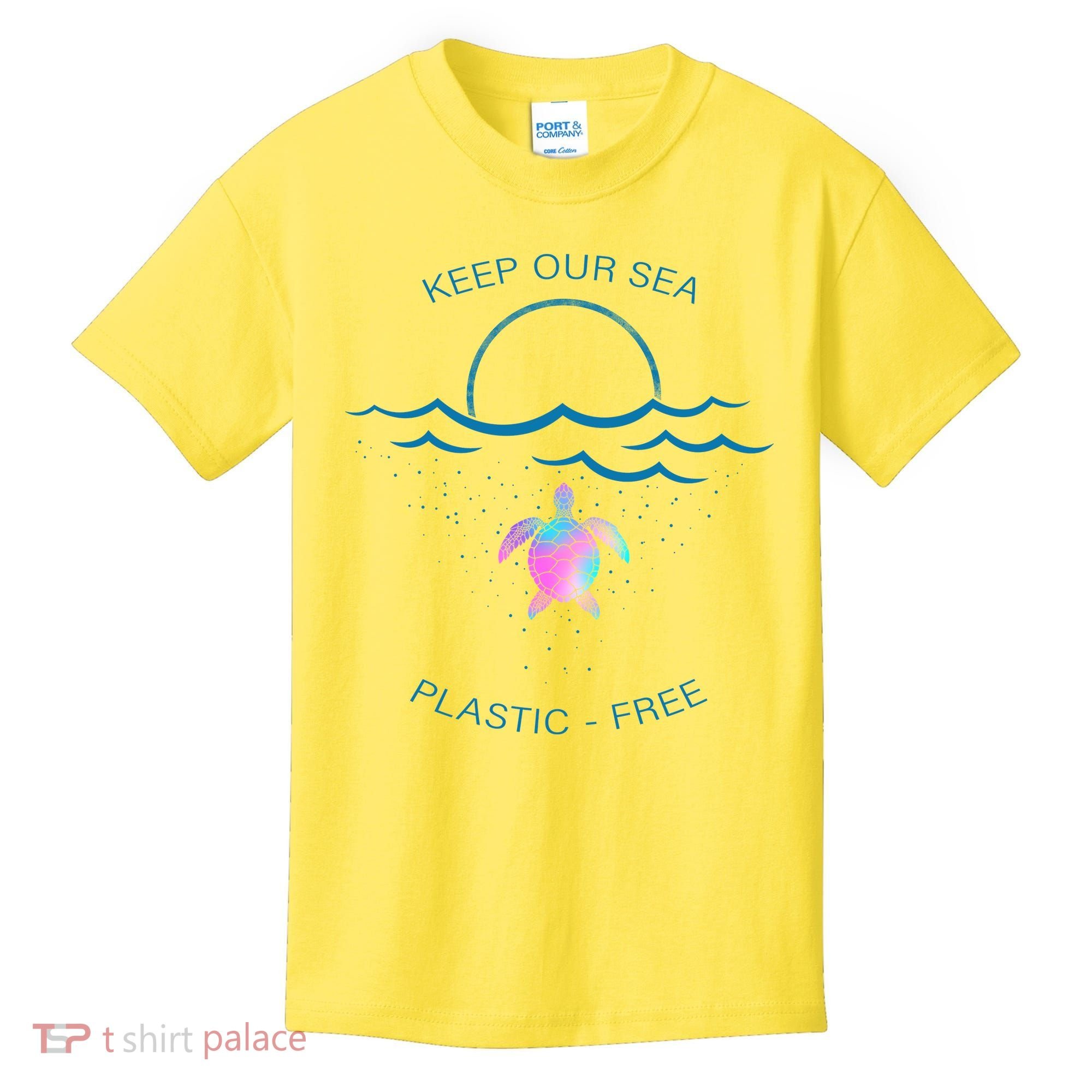 Keep Our Sea Plastic Free Kids T-Shirt