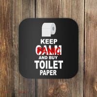 Keep Panic And Buy Toilet Paper Coaster thumb 0