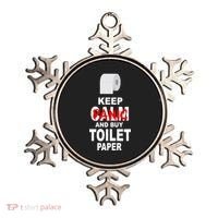 Keep Panic And Buy Toilet Paper Ornament thumb 0