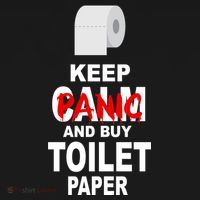 Keep Panic And Buy Toilet Paper Ornament thumb 1